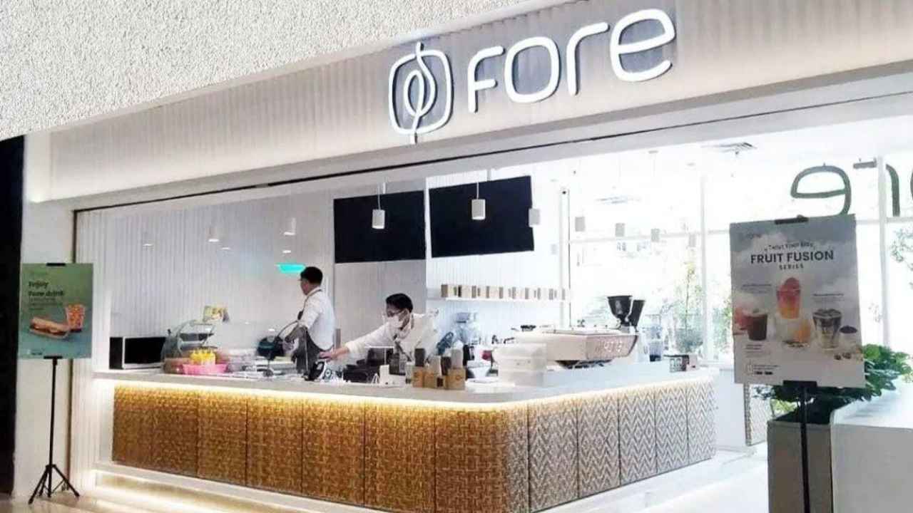 Franchise Kopi Fore Coffee rincian biaya bersih hingga buka 2026