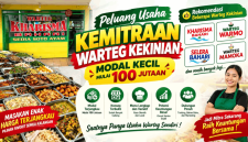 Harga franchise warteg Jakarta kekinian modal kecil