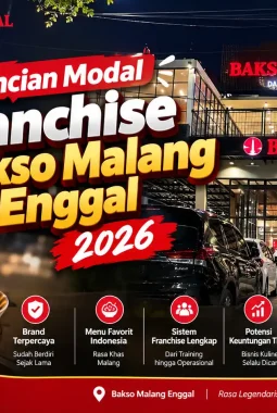 Rincian modal franchise bakso malang enggal 2026