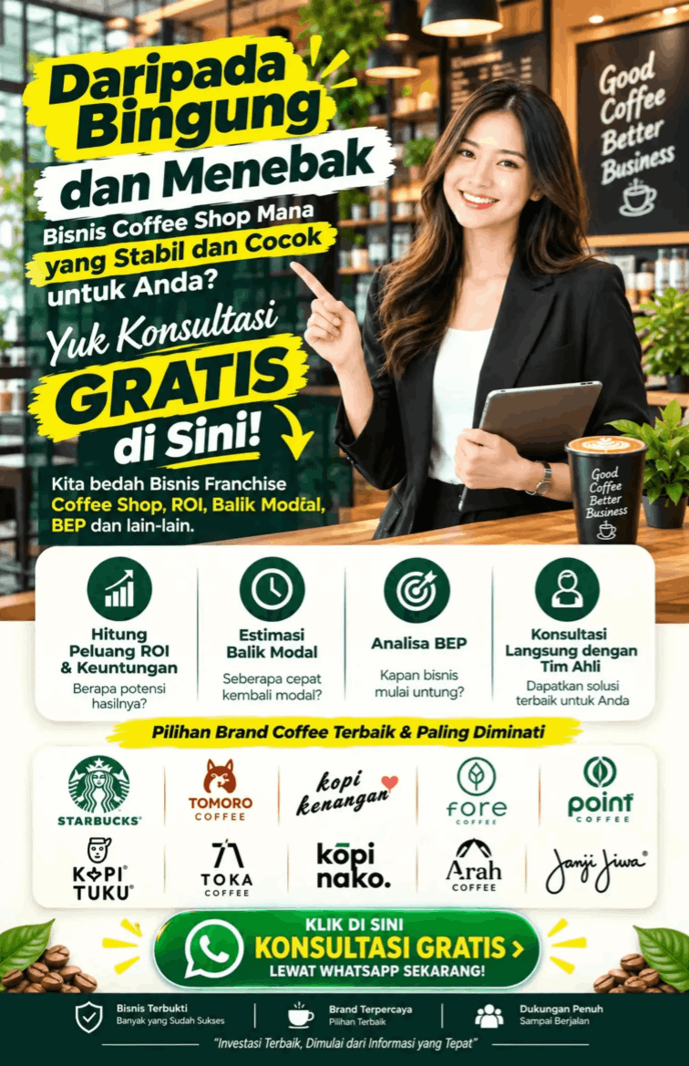 Franchise coffee shop sistem autopilot terbukti 2026 -2027