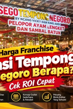 Harga franchise nasi tempong negoro berapa? Cek ROI Cepat