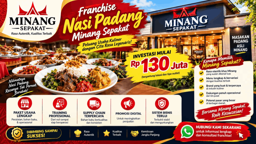 Harga Franchise Minang Sepakat